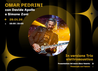 Omar Pedrini con Davide Apollo e Simone Zoni