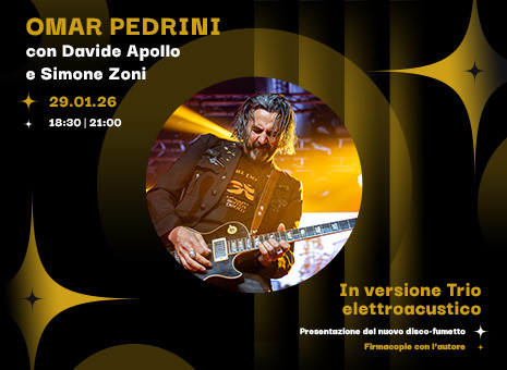 Omar Pedrini con Davide Apollo e Simone Zoni