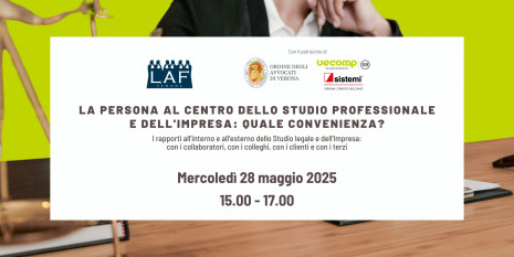 La persona al centro dello Studio Professionale e dell'impresa: quale convenienza?