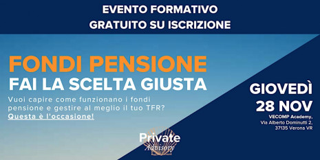 FONDI PENSIONE, fai la scelta giusta!